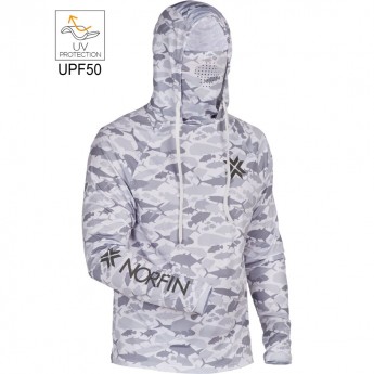 Джемпер NORFIN SUN PRO GUARD HOODIE GRAY р.L
