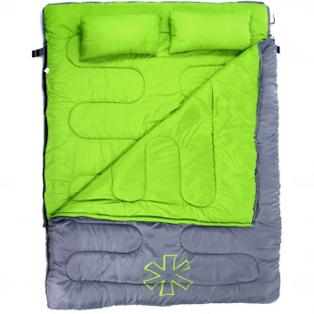 Мешок-одеяло спальный NORFIN ALPINE COMFORT DOUBLE 250 GREEN
